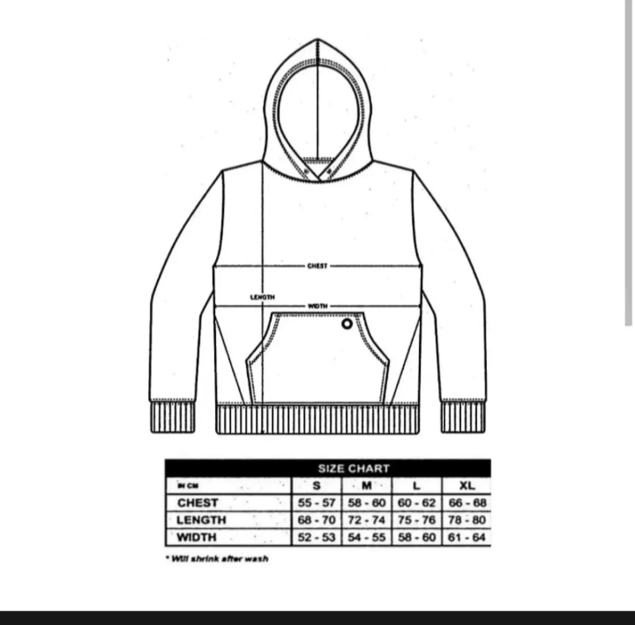 Detail Sketsa Jaket Hoodie Nomer 30