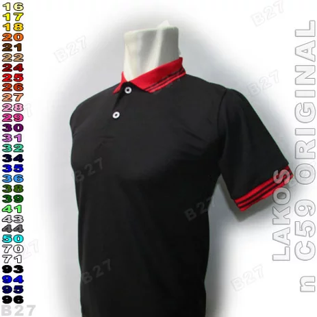 Detail Sketsa Kaos Polo Nomer 45