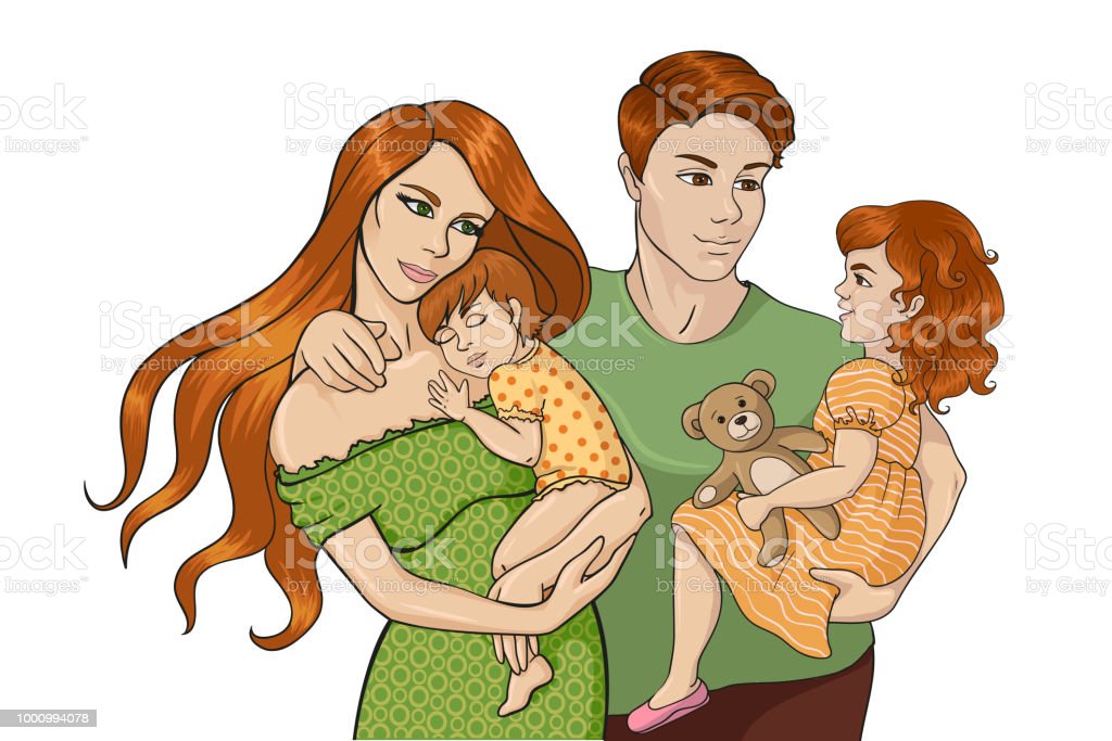 Detail Sketsa Keluarga Bahagia Nomer 9