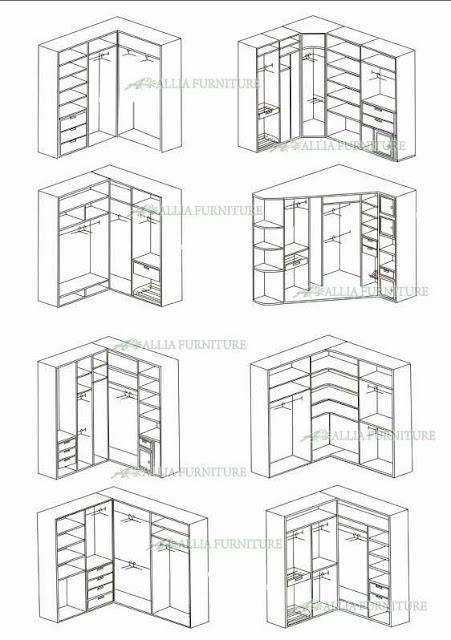 Detail Sketsa Lemari 3d Nomer 6