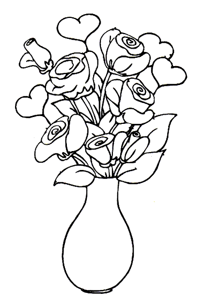 Detail Sketsa Lukisan Vas Bunga Nomer 3