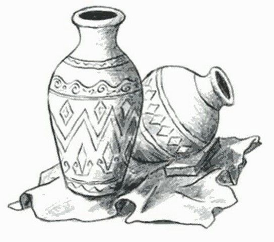 Detail Sketsa Lukisan Vas Bunga Nomer 23