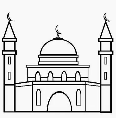 Detail Sketsa Masjid 3d Nomer 10