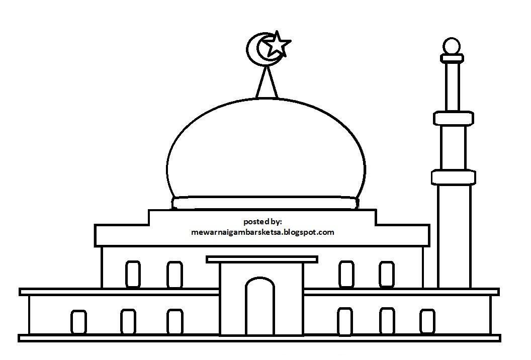 Detail Sketsa Masjid 3d Nomer 11