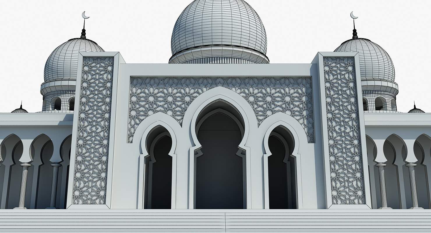 Detail Sketsa Masjid 3d Nomer 32