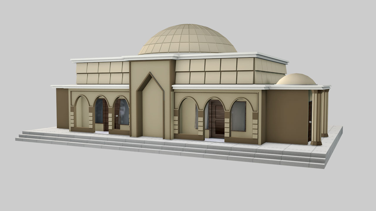 Detail Sketsa Masjid 3d Nomer 35