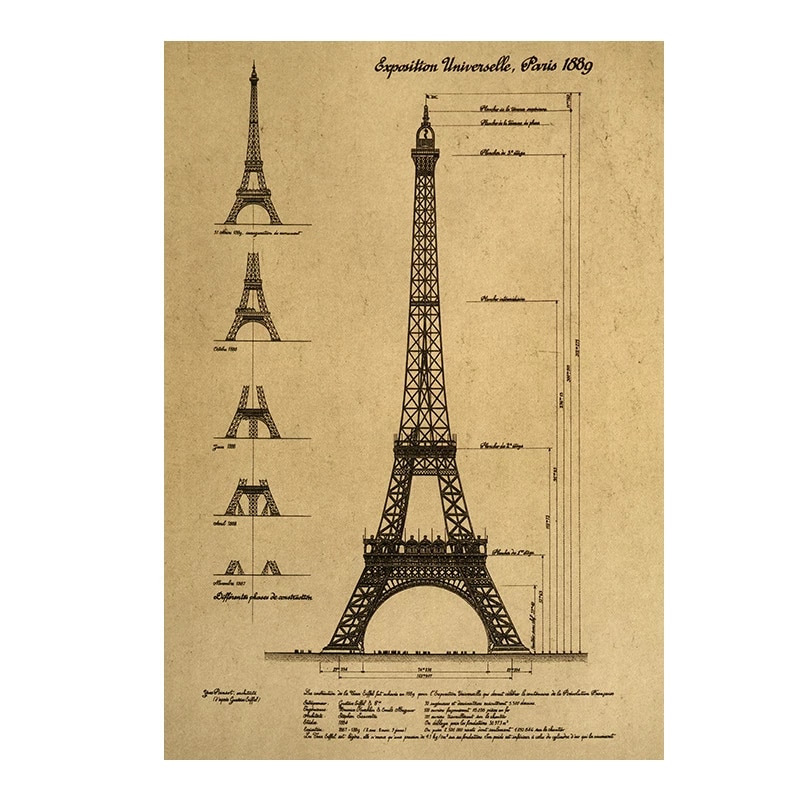 Detail Sketsa Menara Eifel Nomer 27