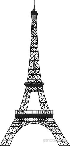 Detail Sketsa Menara Eiffel Simple Nomer 17