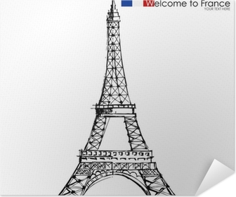 Detail Sketsa Menara Eiffel Simple Nomer 45