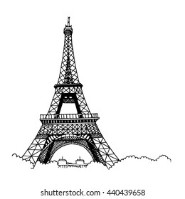 Detail Sketsa Menara Eiffel Simple Nomer 58