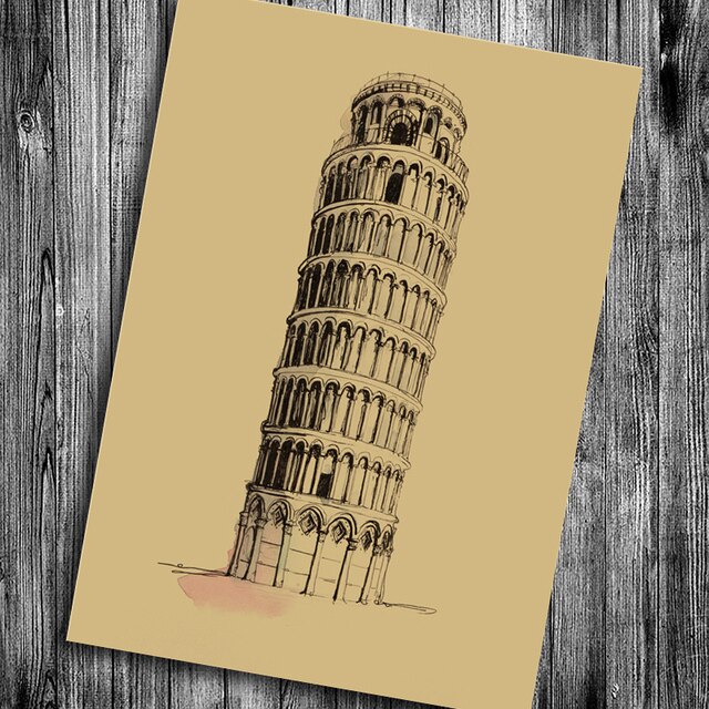 Detail Sketsa Menara Pisa Nomer 16