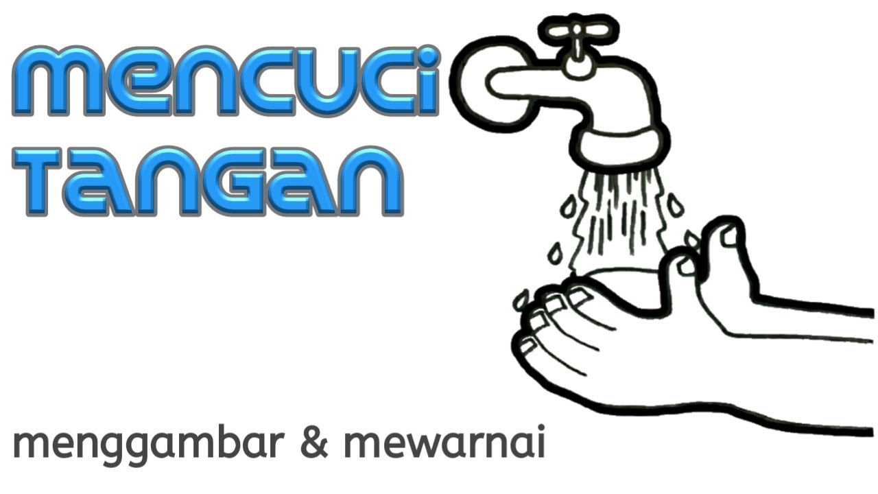 Detail Sketsa Mencuci Tangan Nomer 2