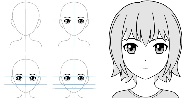 Detail Sketsa Menggambar Anime Nomer 12