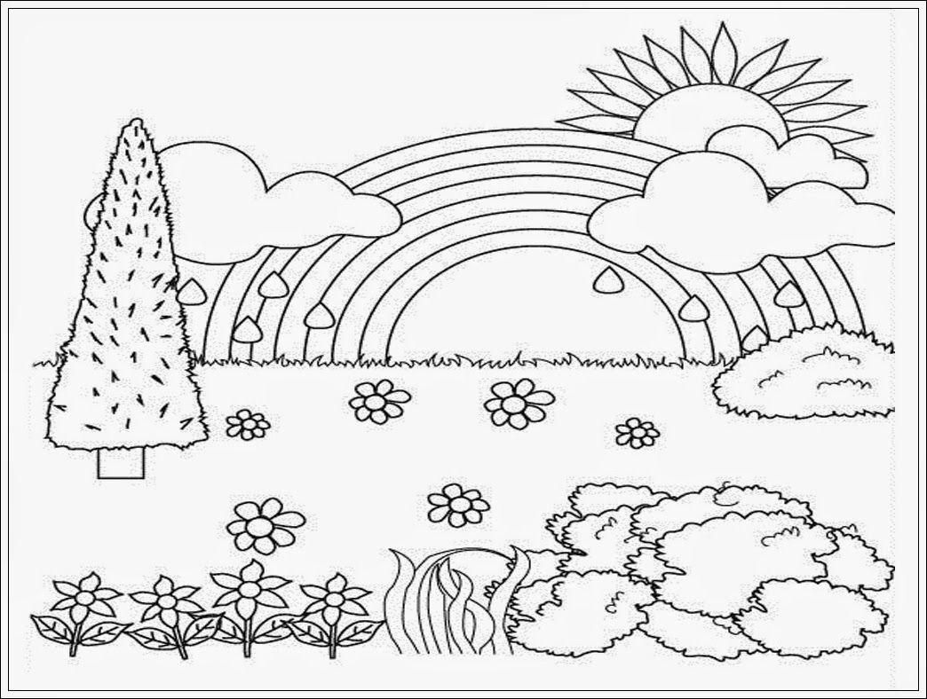 Detail Sketsa Menggambar Pemandangan Nomer 54