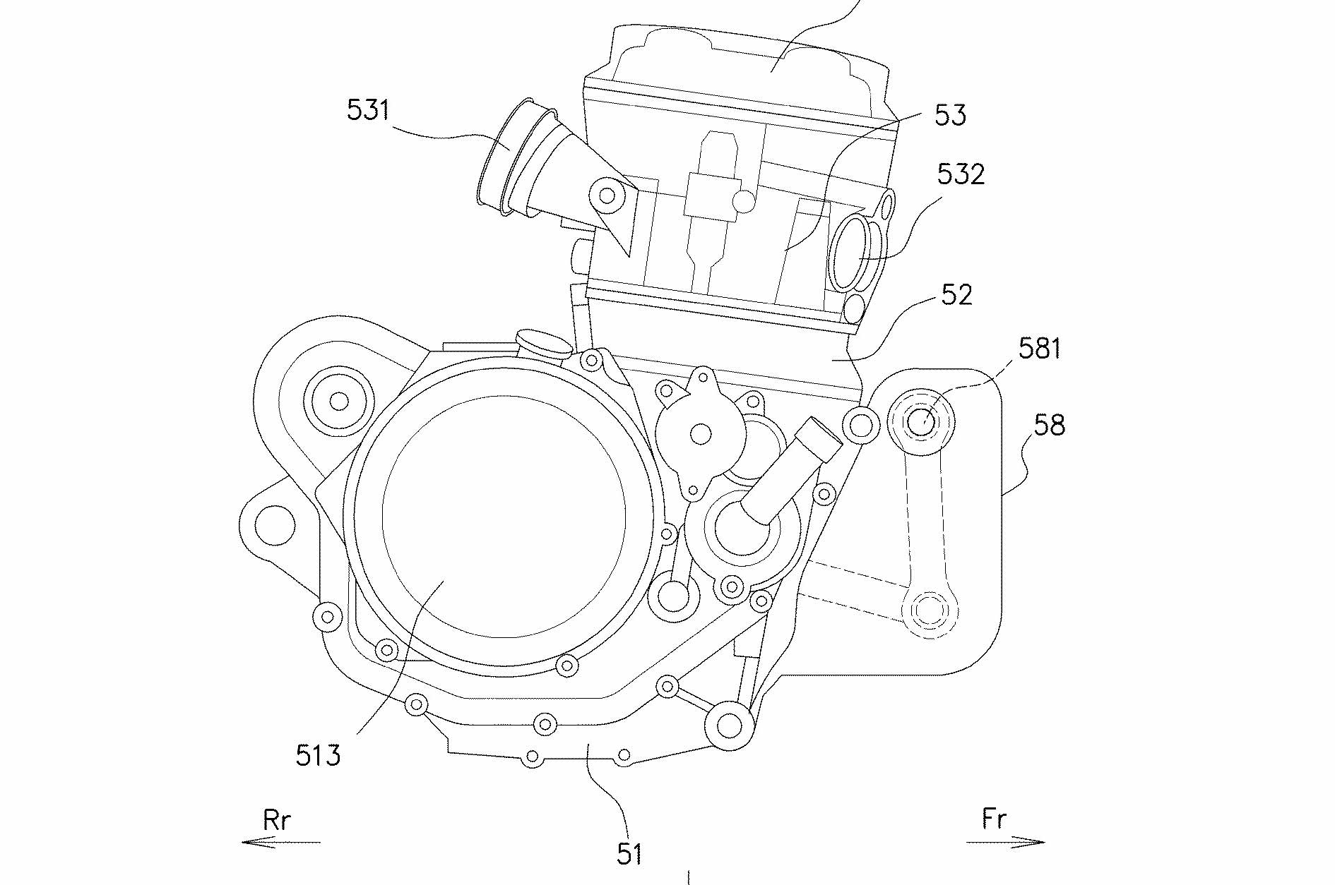 Detail Sketsa Mesin Motor Nomer 12