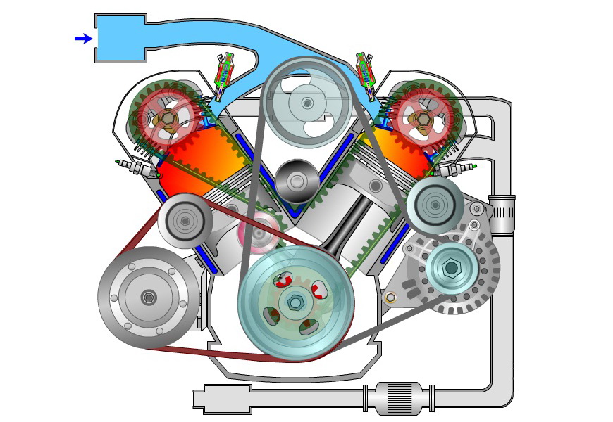 Detail Sketsa Mesin Motor Nomer 34