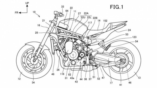 Detail Sketsa Mesin Motor Nomer 37