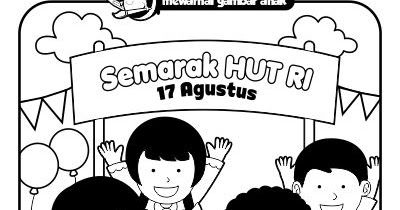 Detail Sketsa Mewarnai 17 Agustus Nomer 4