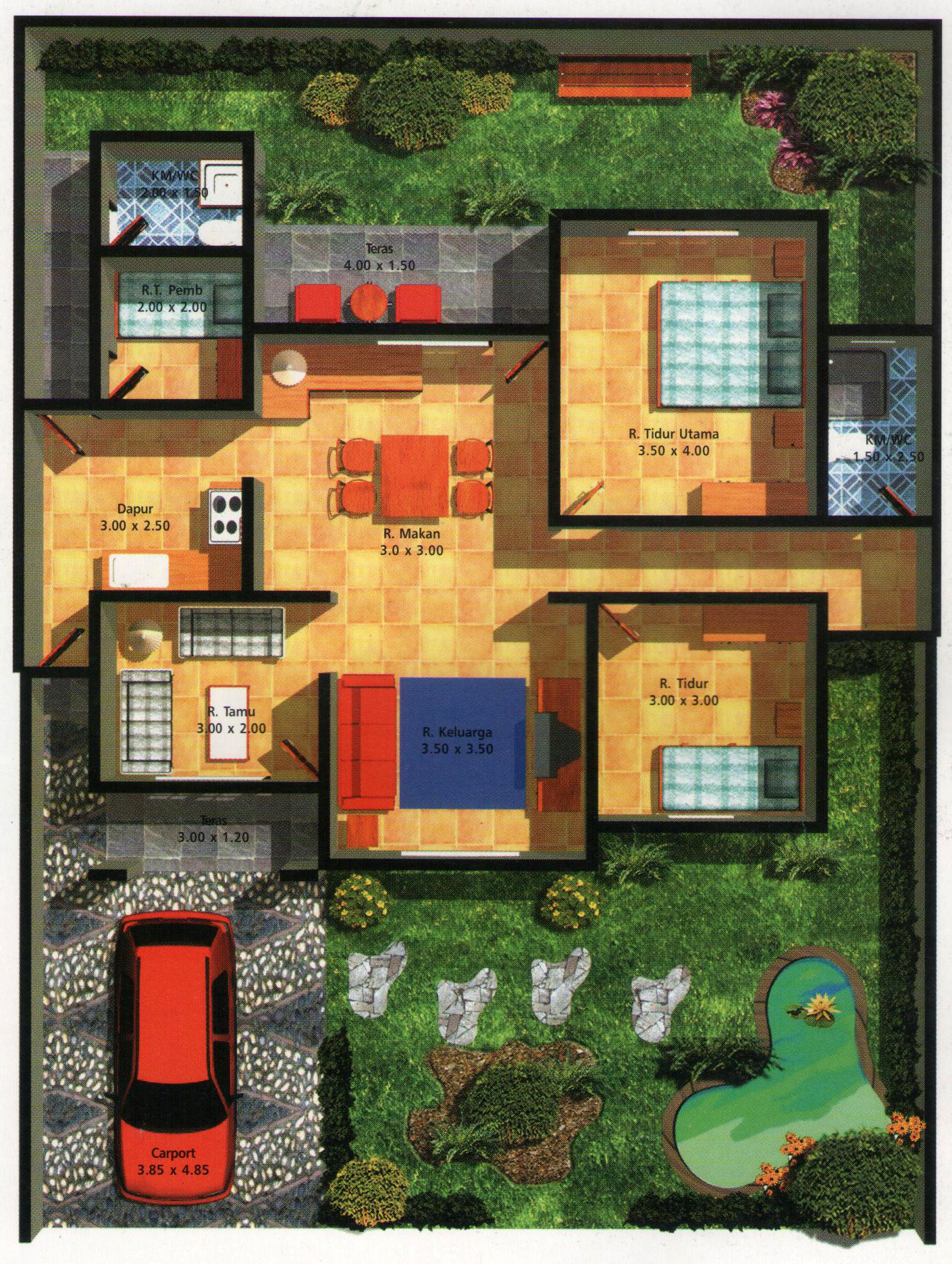 Detail Sketsa Miniatur Rumah Nomer 38