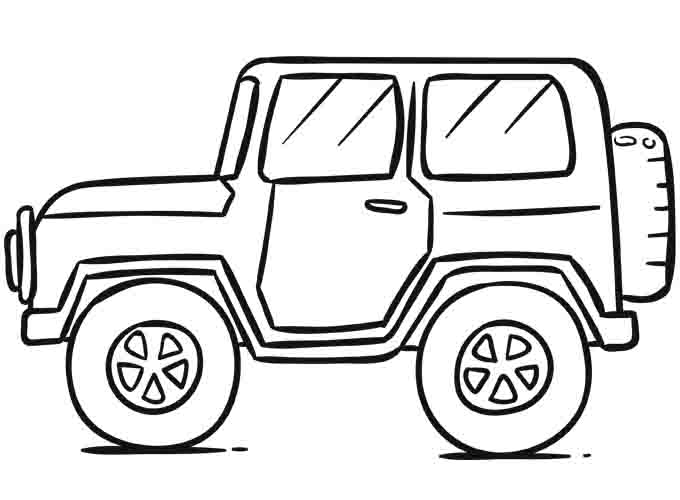 Detail Sketsa Mobil Jeep Nomer 2