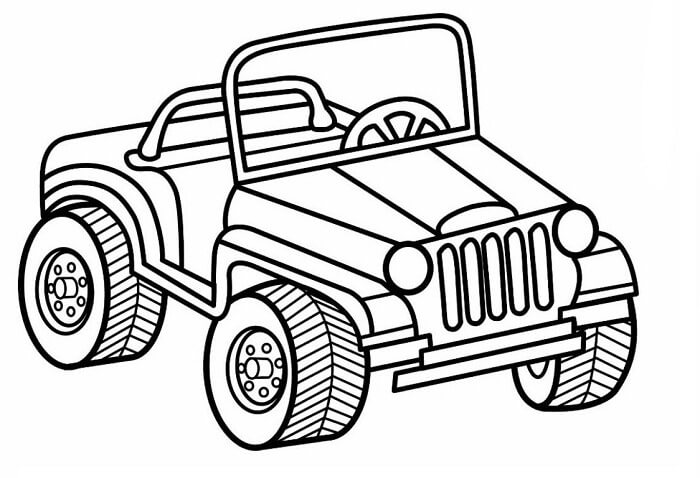 Detail Sketsa Mobil Jeep Nomer 29
