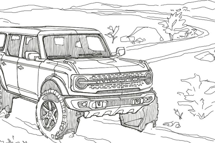 Sketsa Mobil Offroad - KibrisPDR