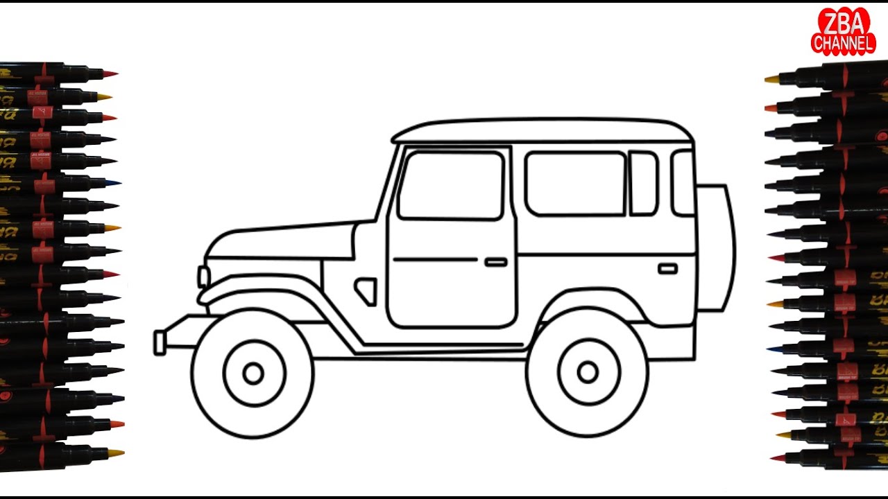 Detail Sketsa Mobil Offroad Nomer 11