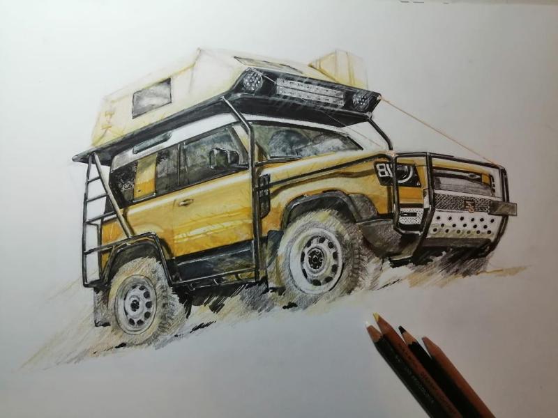 Detail Sketsa Mobil Offroad Nomer 35