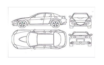 Detail Sketsa Mobil Tampak Atas Nomer 12