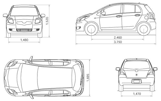 Detail Sketsa Mobil Tampak Atas Nomer 13