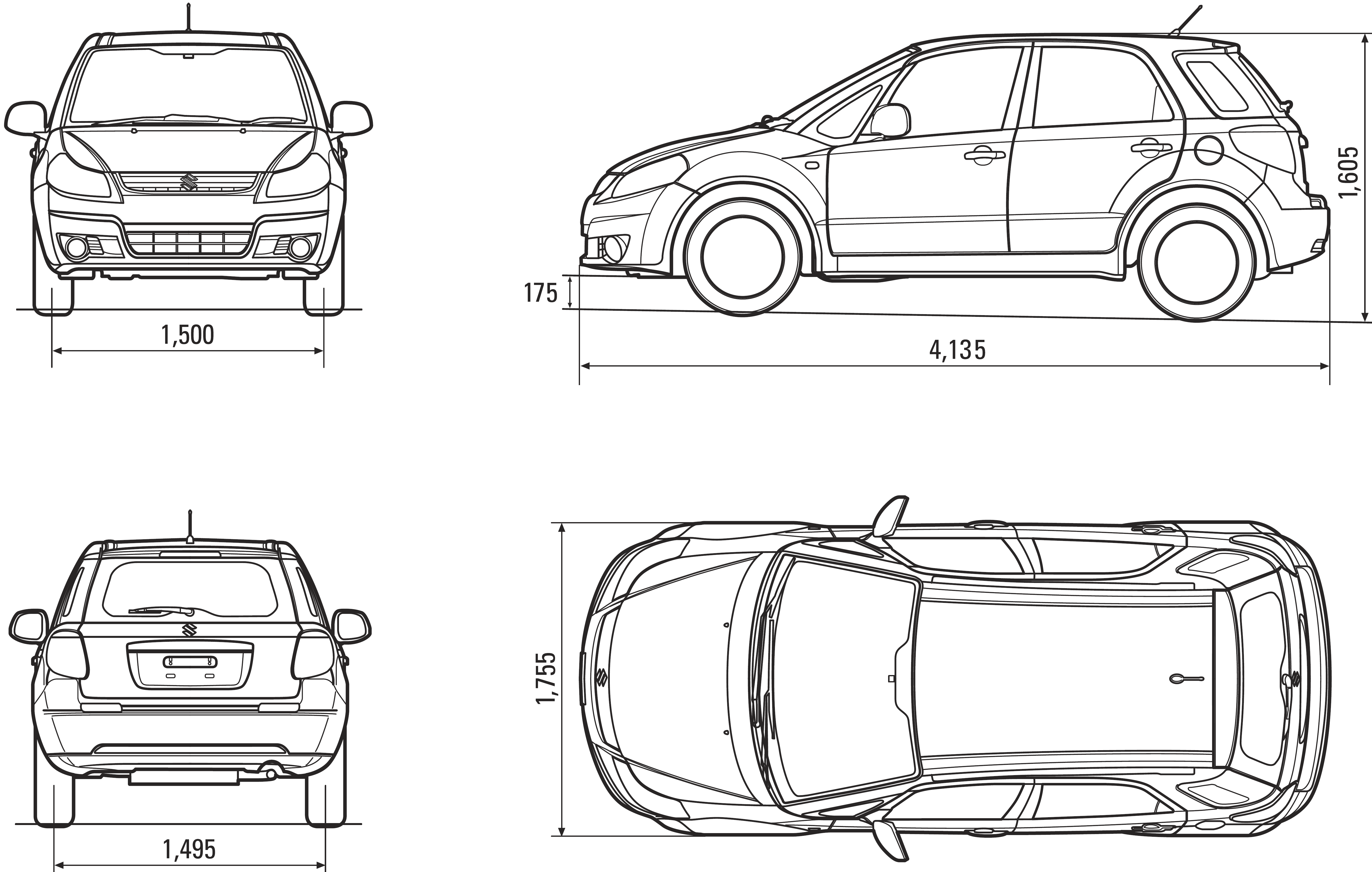 Detail Sketsa Mobil Tampak Atas Koleksi Nomer 4