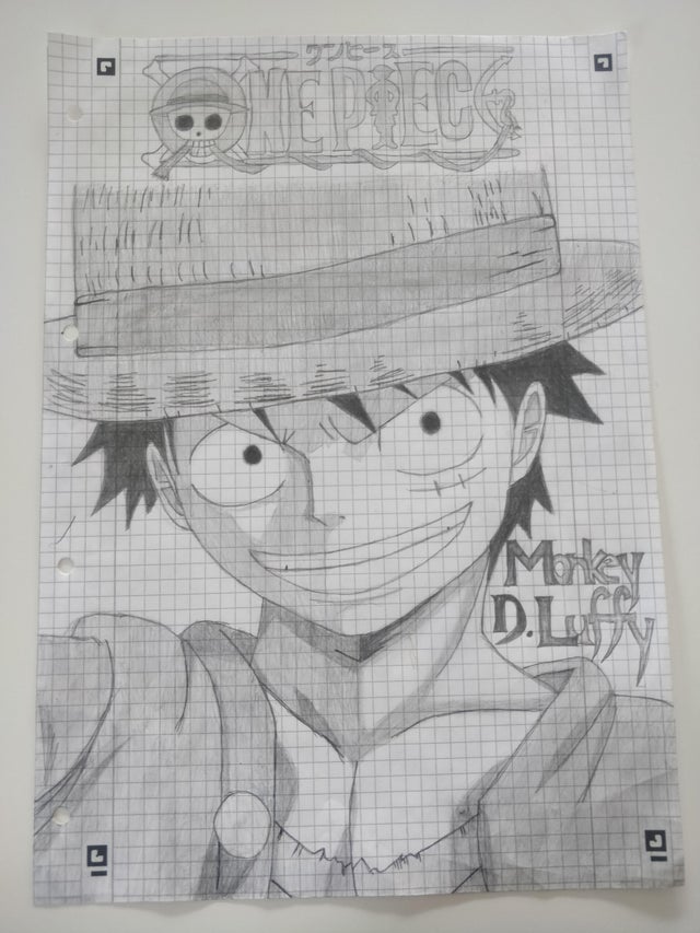 Detail Sketsa Monkey D Luffy Nomer 11