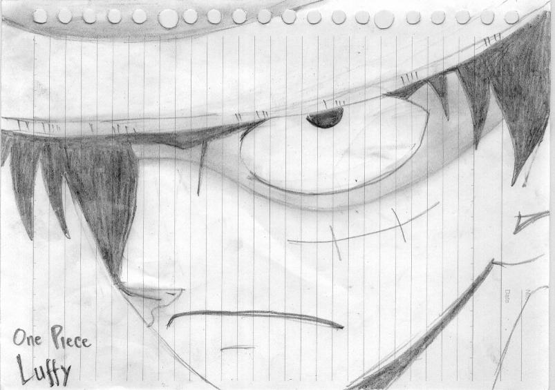 Detail Sketsa Monkey D Luffy Nomer 14