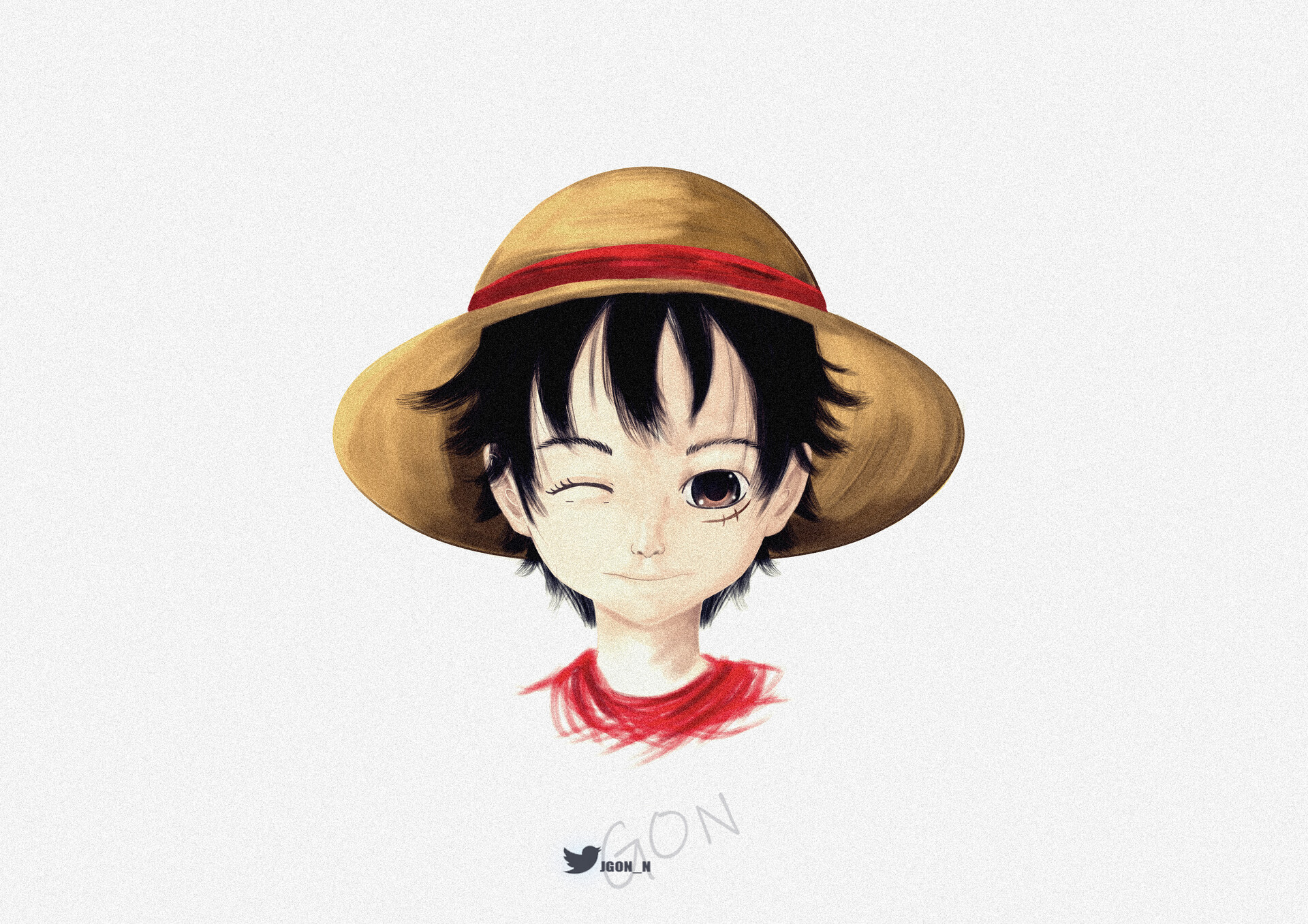 Detail Sketsa Monkey D Luffy Nomer 21