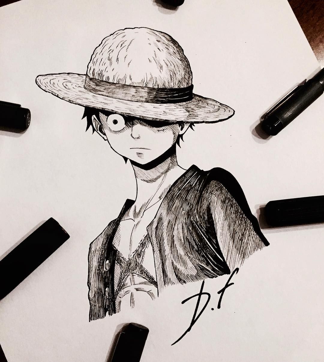 Detail Sketsa Monkey D Luffy Nomer 28