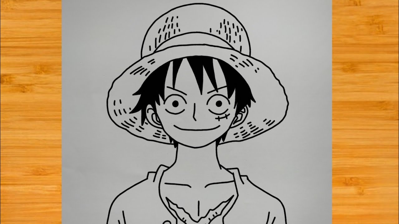 Detail Sketsa Monkey D Luffy Nomer 8