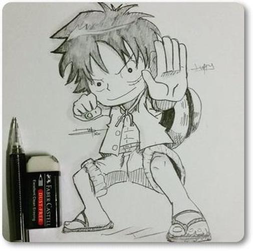 Detail Sketsa Monkey D Luffy Nomer 10