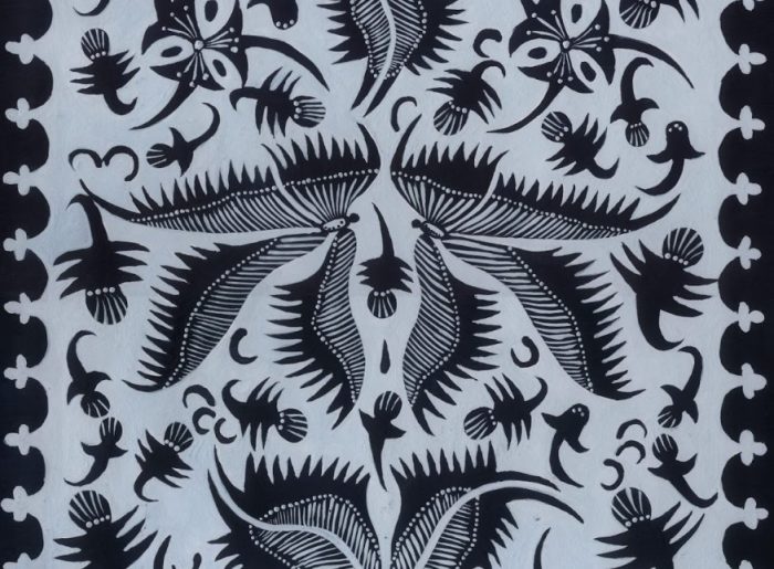 Detail Sketsa Motif Batik Bunga Teratai Nomer 26