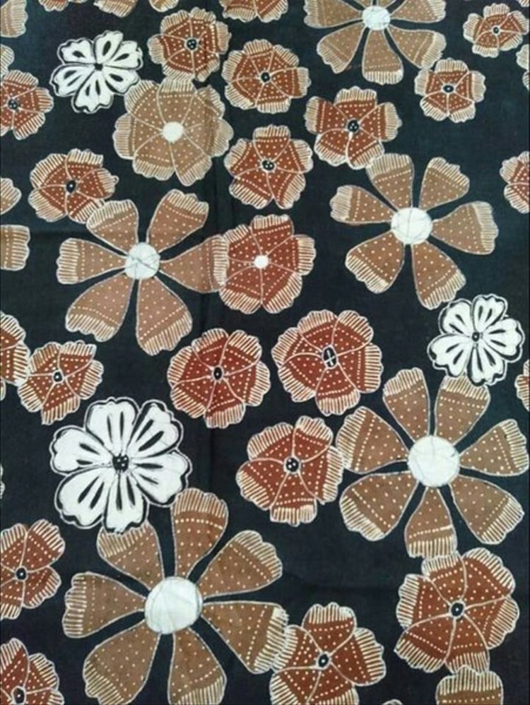 Detail Sketsa Motif Batik Tulis Bunga Nomer 35