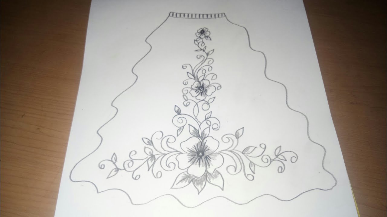 Detail Sketsa Motif Bordir Bunga Nomer 21