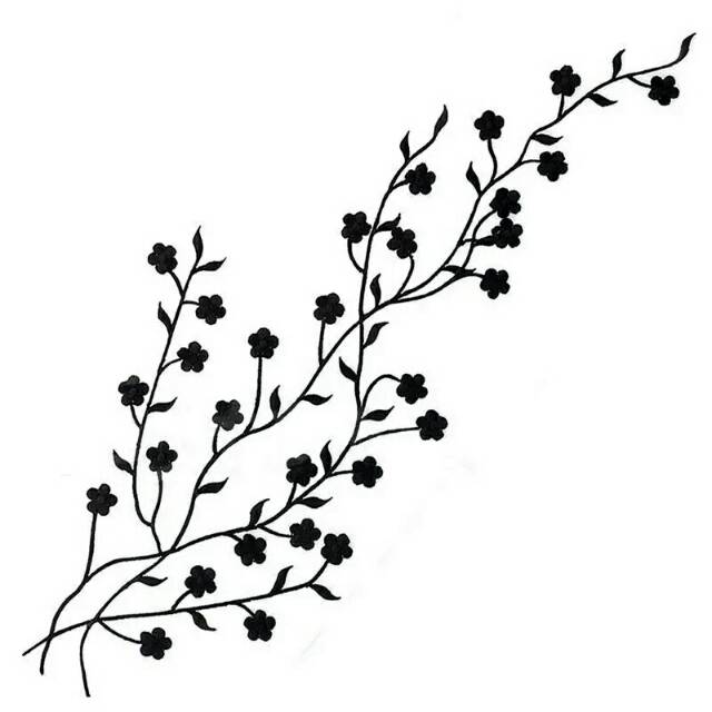 Detail Sketsa Motif Bordir Bunga Nomer 42
