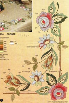 Detail Sketsa Motif Bordir Bunga Nomer 44