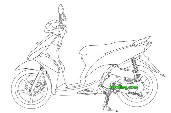 Detail Sketsa Motor Mio Nomer 2