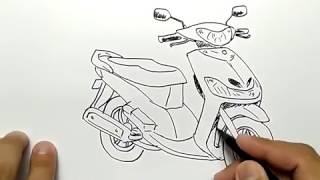 Detail Sketsa Motor Mio Nomer 3