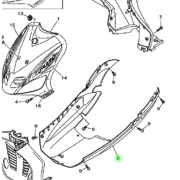 Detail Sketsa Motor Mio Nomer 24