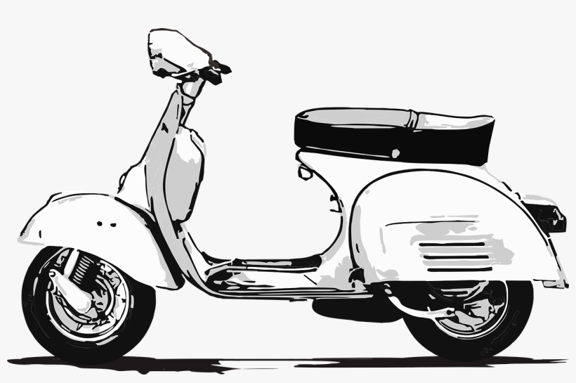 Detail Sketsa Motor Vespa Nomer 48