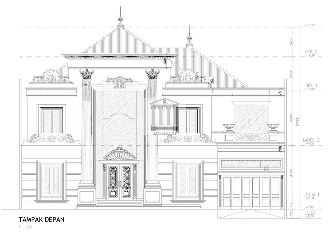 Detail Sketsa Pagar Rumah Nomer 48