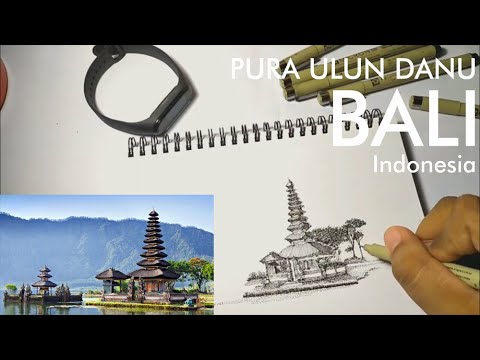 Detail Sketsa Pura Bali Nomer 29