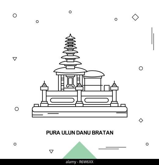 Detail Sketsa Pura Bali Nomer 6