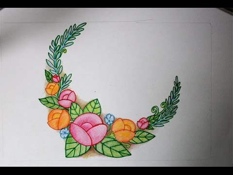 Sketsa Rangkaian Bunga - KibrisPDR